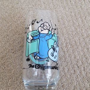 **EUC** Vintage The Chipmunks Simon 1985 Glass